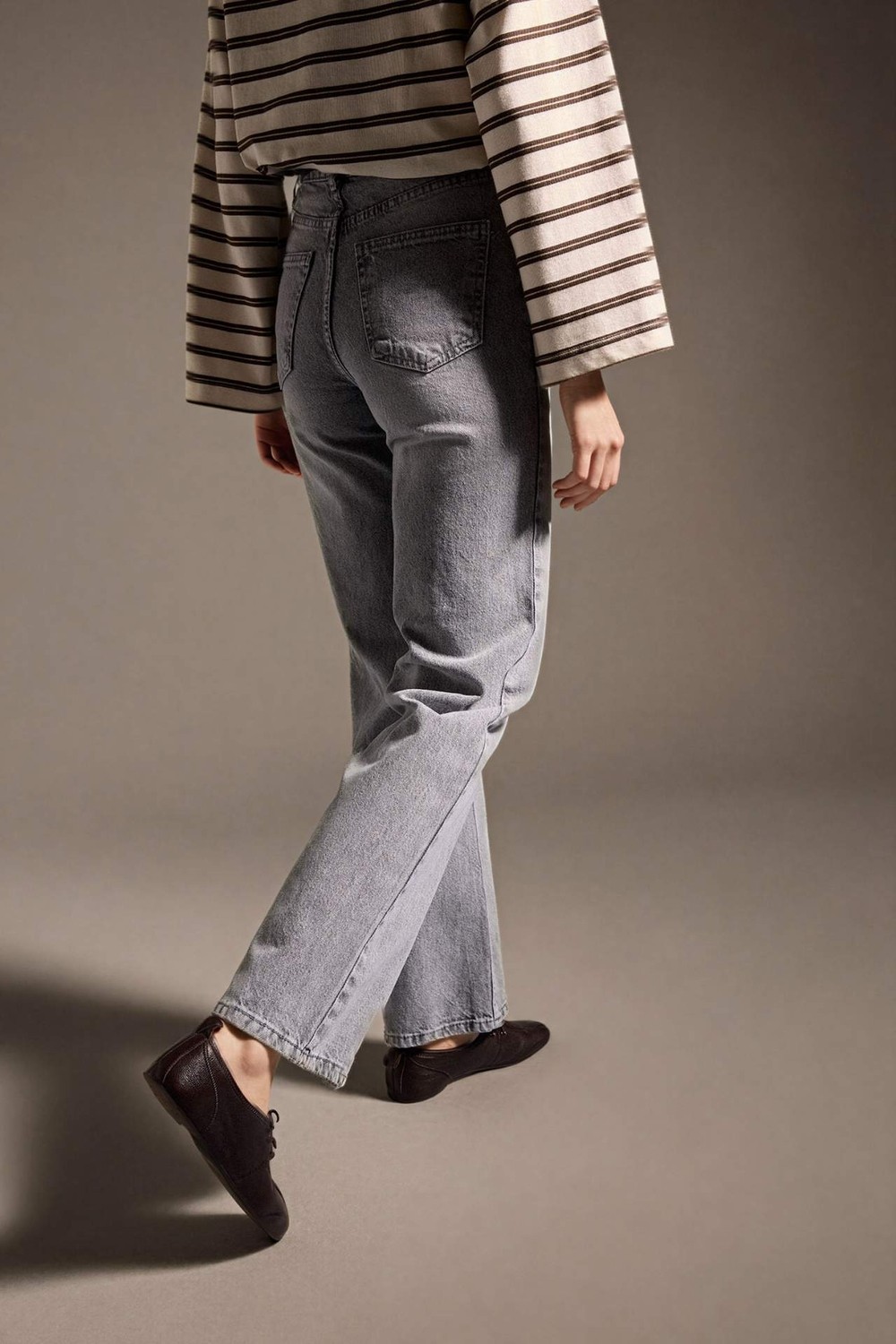 DeFacto %100 Pamuk 90's Wide Leg Jean Pantolon F5522AX26SP görsel 4