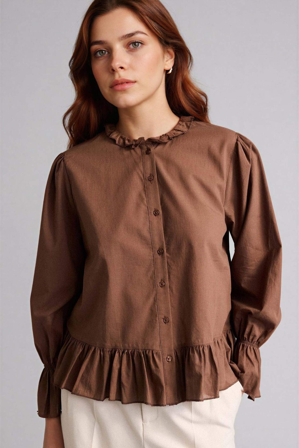 DeFacto %100 Pamuk Regular Fit Tunik H0269AX26SP görsel 4