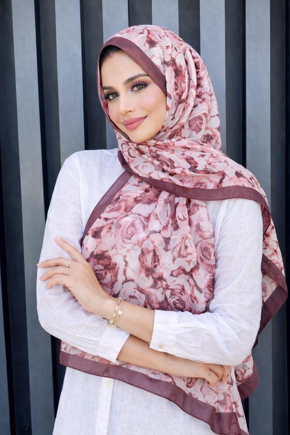 Revam Collection Retro Desen Pamuk Soft Şal