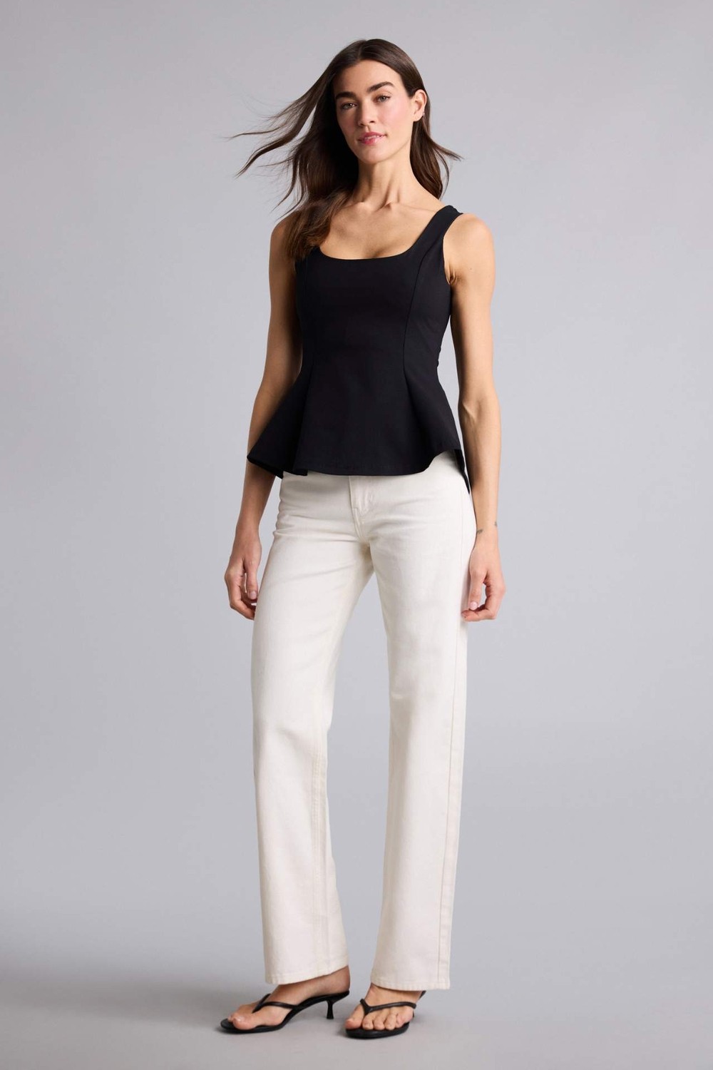 DeFacto Slim Fit U Yaka Kırışık Dokulu Atlet H3876AX26SM görsel 2