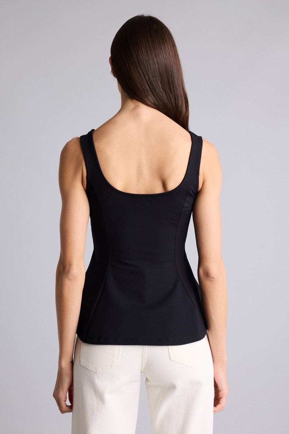 DeFacto Slim Fit U Yaka Kırışık Dokulu Atlet H3876AX26SM görsel 5