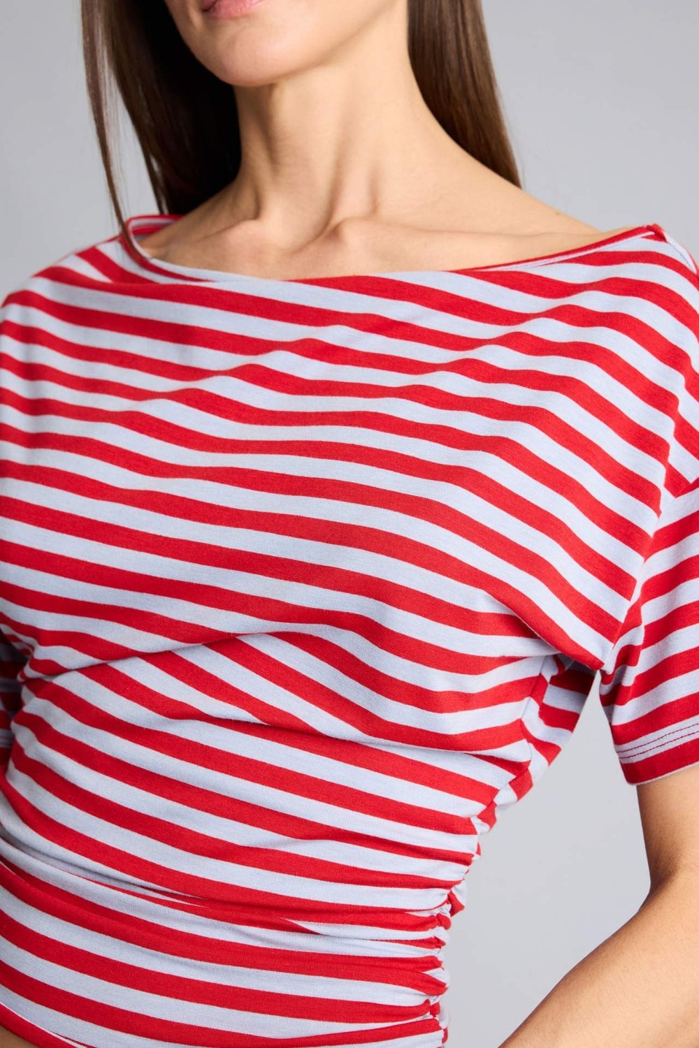 DeFacto Loose Fit Omzu Açık Tişört H7187AX26SM görsel 4