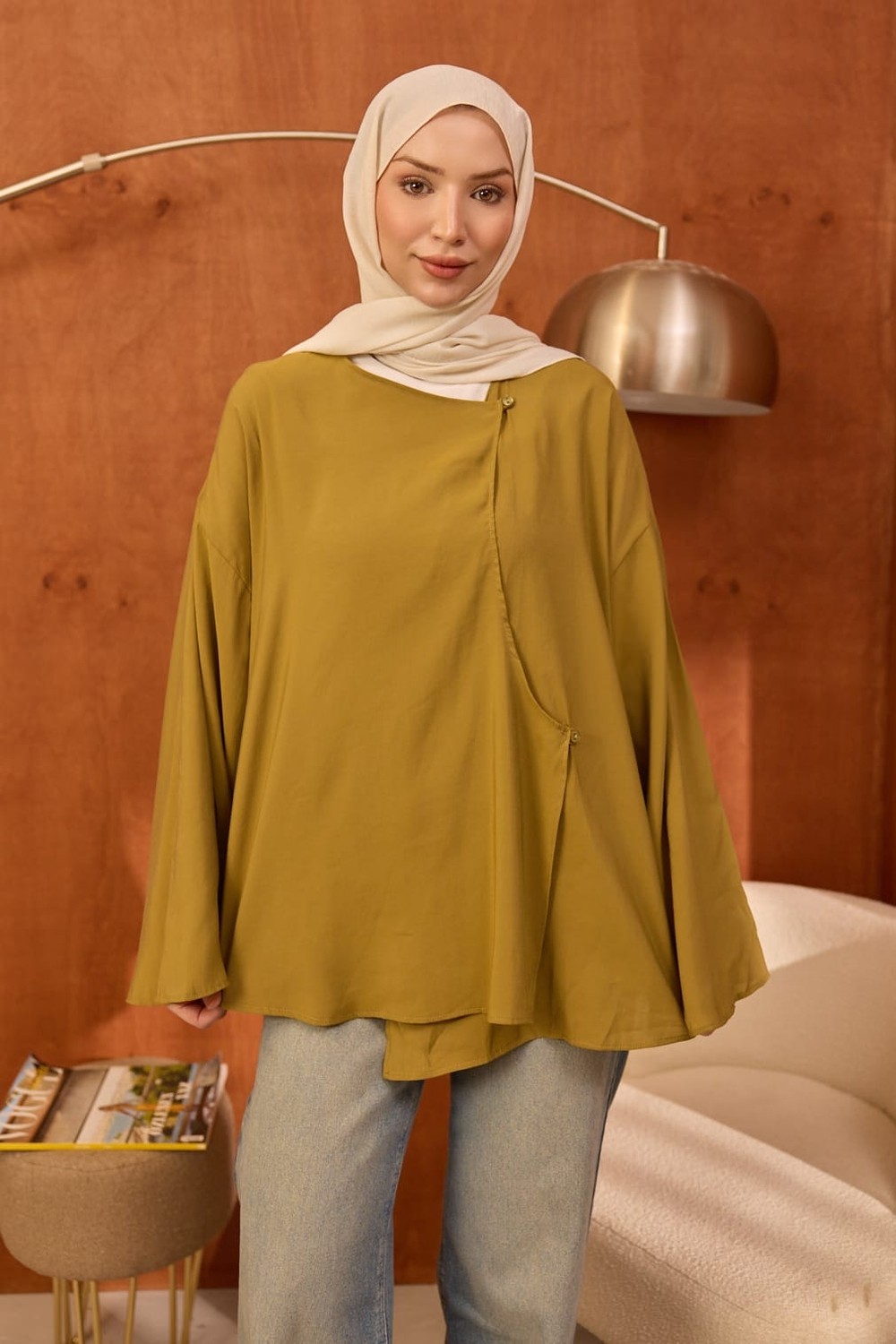İmaj Butik Taş Ön Bağlamalı Kimono