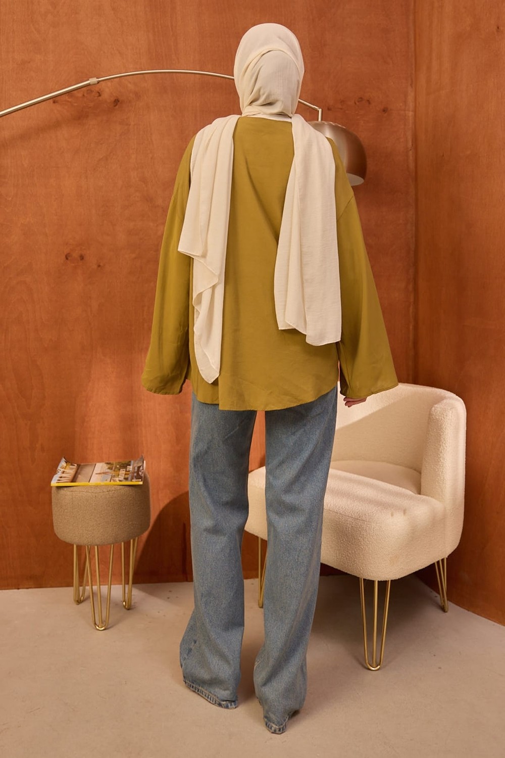 İmaj Butik Taş Ön Bağlamalı Kimono görsel 5