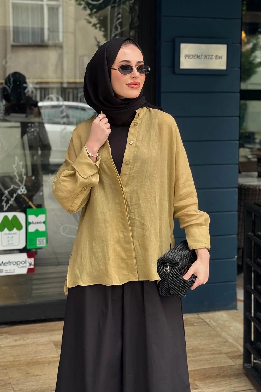 Al-Marwah Almarwah Gömlek 101008 Yeşil görsel 3