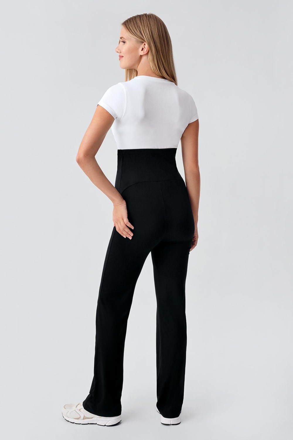 Artış Collection Düz Paça Ayarlanabilir Bel Jarse Esnek Viskoz Soft Hamile Pantolon VTP03 görsel 2