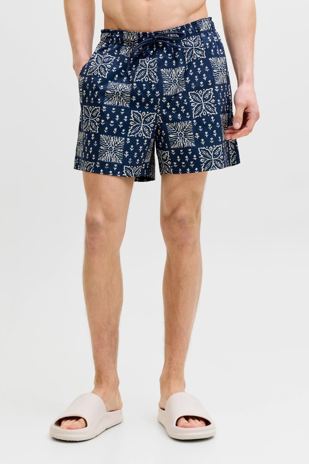Jack & Jones Jpstmauı Shell Desenli Erkek Deniz Şortu Regular Fit Rahat görsel 8