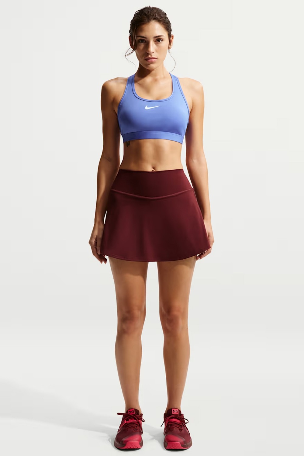 Nike Swoosh Kadın Orta Destekli Pedli Spor Sütyeni Yumuşak Dokulu Konforlu Tasarım S Beden görsel 3