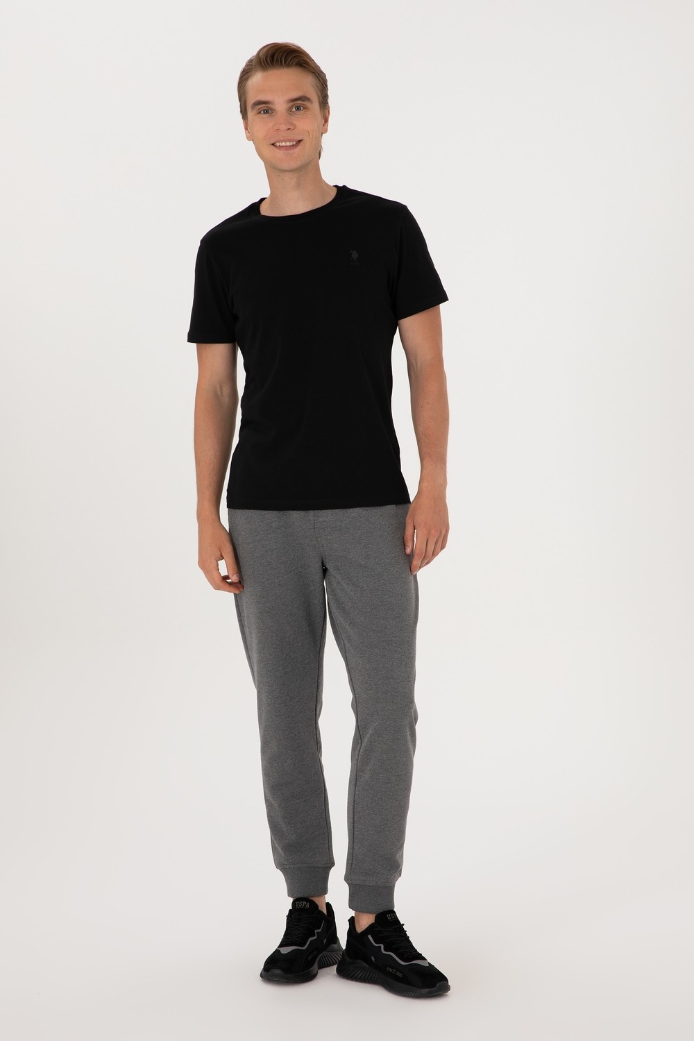 U.S. Polo Assn. Erkek Siyah Eşofman Altı 50299452-VR046
