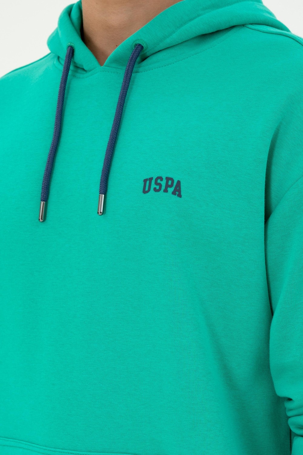 U.S. Polo Assn. Erkek Krem Basic Sweatshirt 50295149-VR071 görsel 7