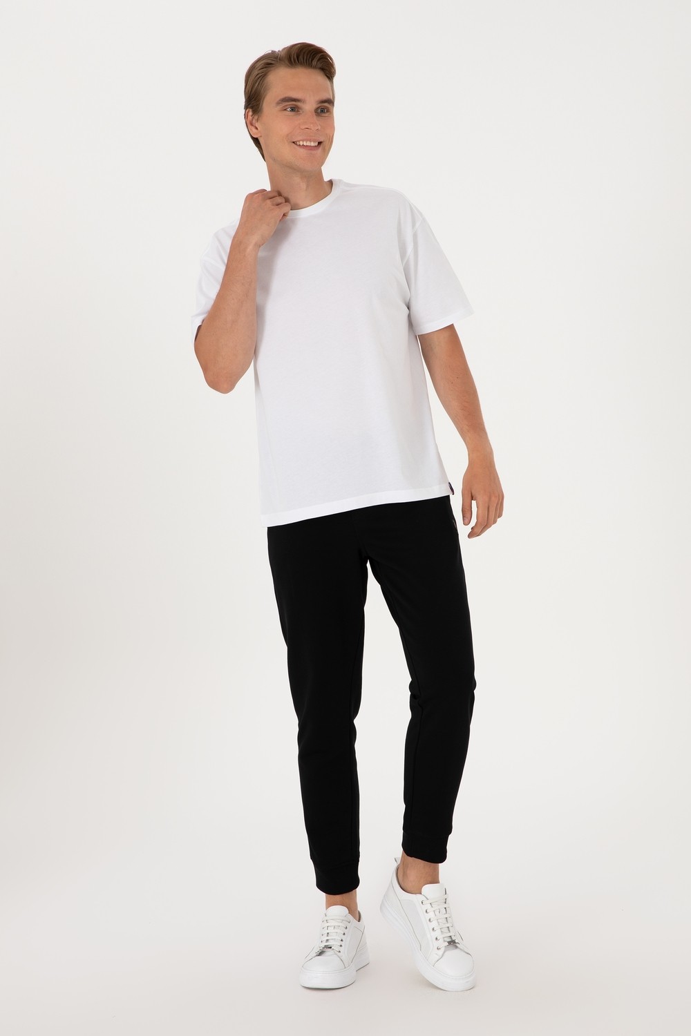 U.S. Polo Assn. Erkek Siyah Eşofman Altı 50299452-VR046 görsel 7
