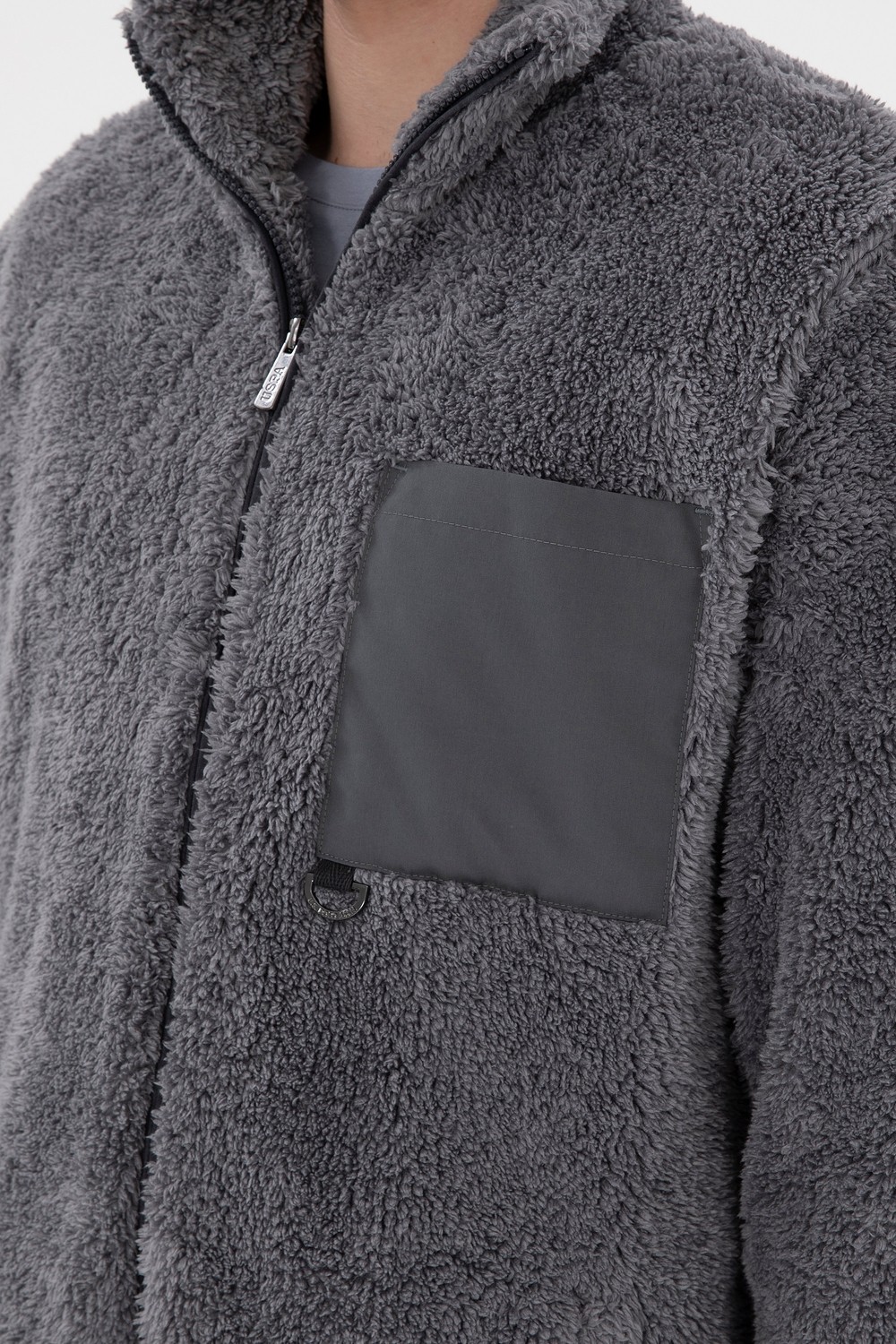 U.S. Polo Assn. Erkek Açık Gri Hırka (Örme) 50295805-VR001 görsel 7