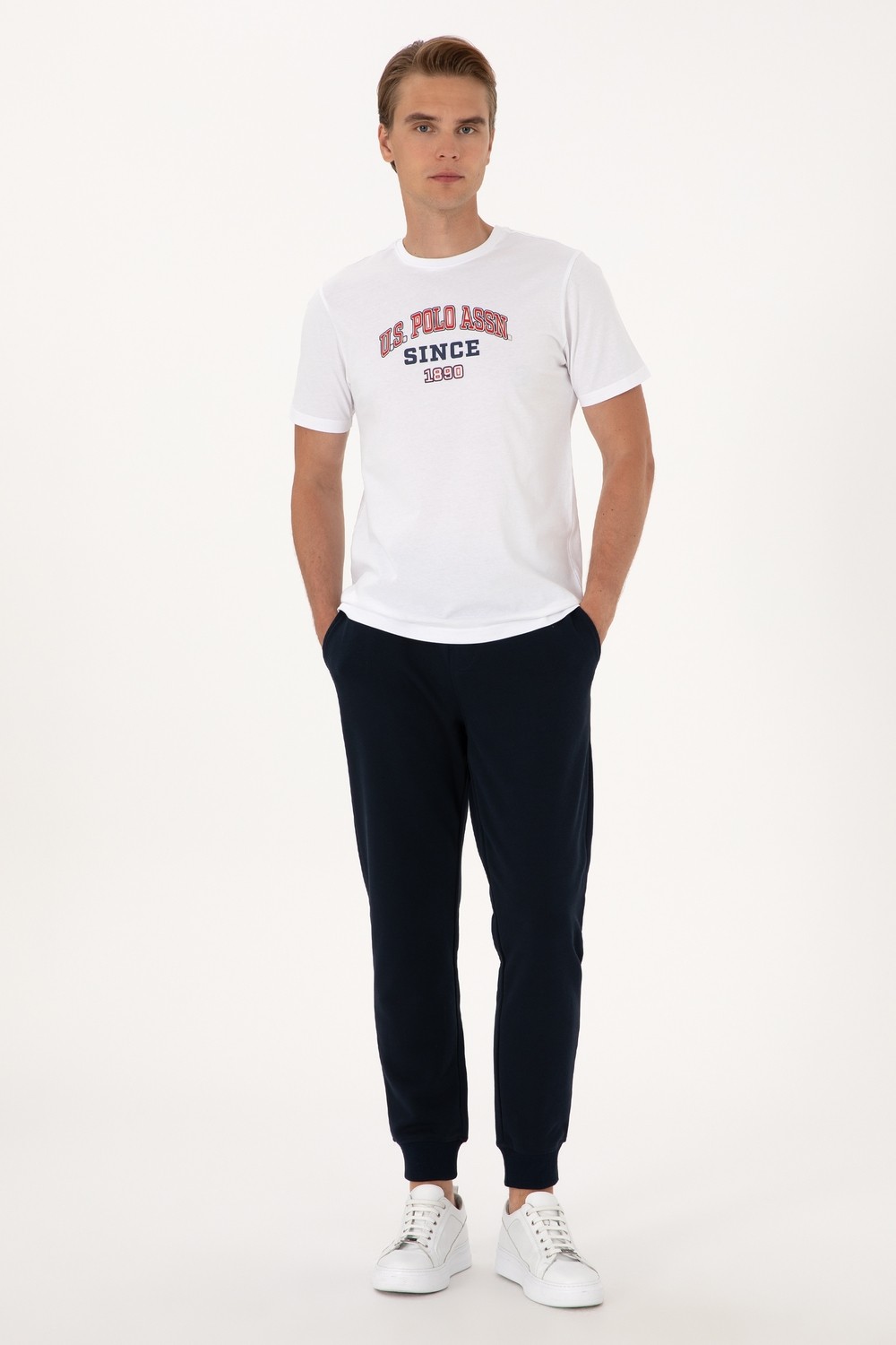 U.S. Polo Assn. Erkek Taş Eşofman Altı 50293426-VR049 görsel 7
