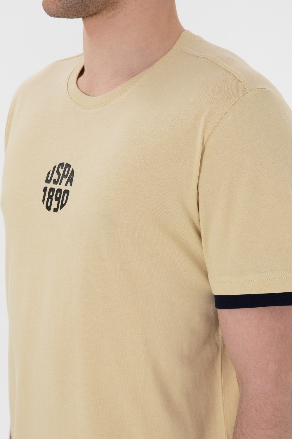 U.S. Polo Assn. Erkek Regular Fit Bisiklet Yaka Lacivert Tişört 50306900-VR033 görsel 7