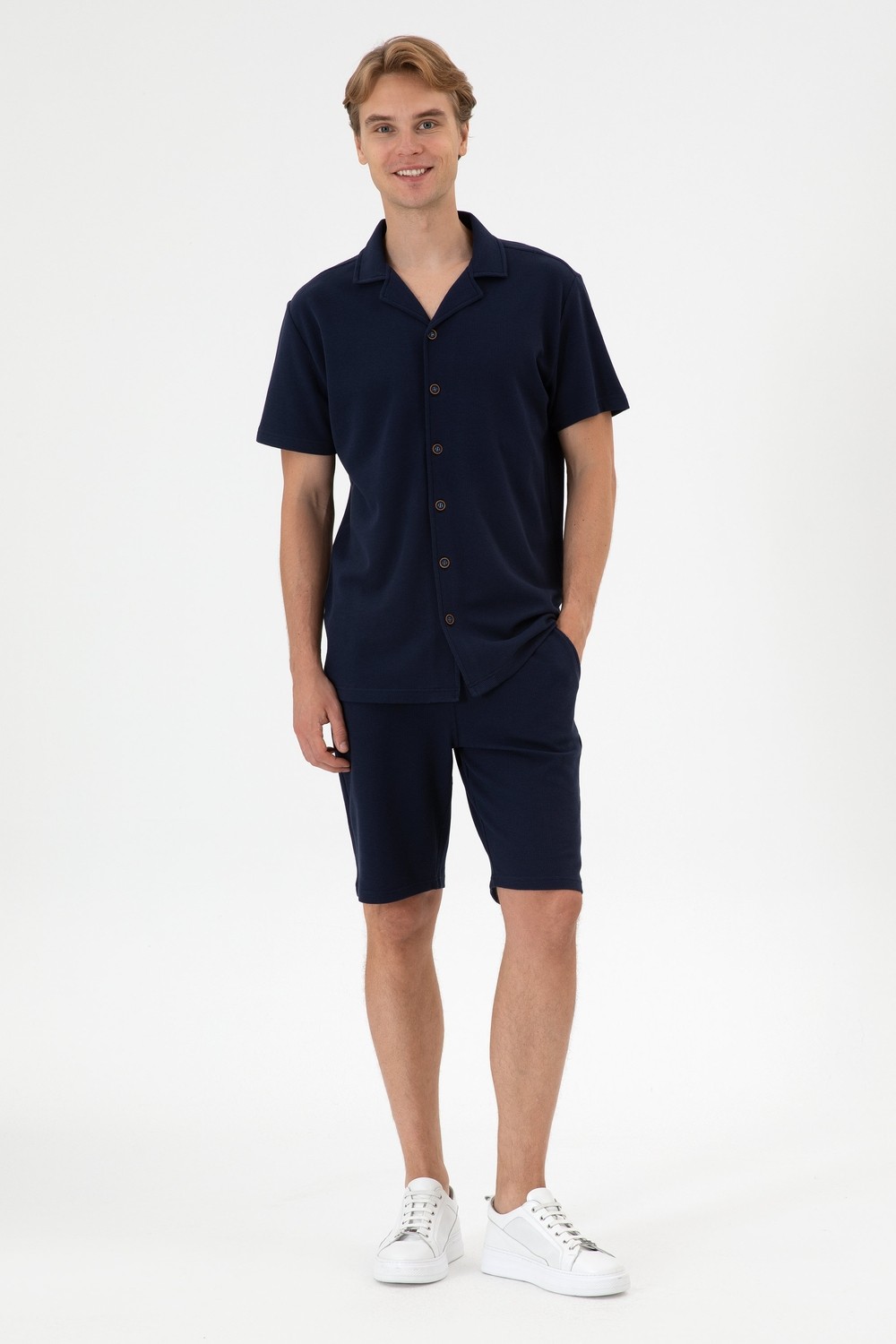 U.S. Polo Assn. Erkek Siyah Örme Şort 50306964-VR046