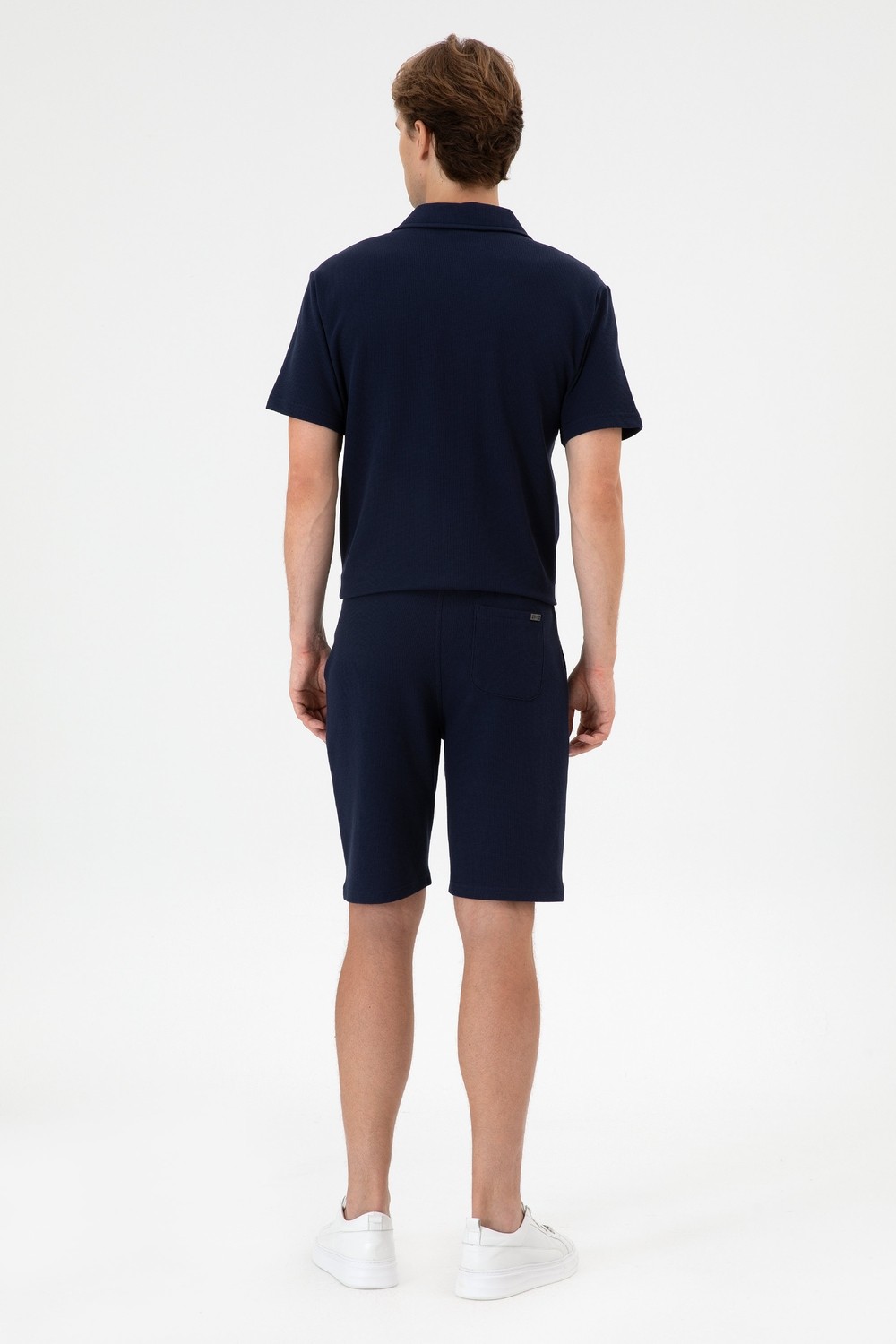 U.S. Polo Assn. Erkek Siyah Örme Şort 50306964-VR046 görsel 4
