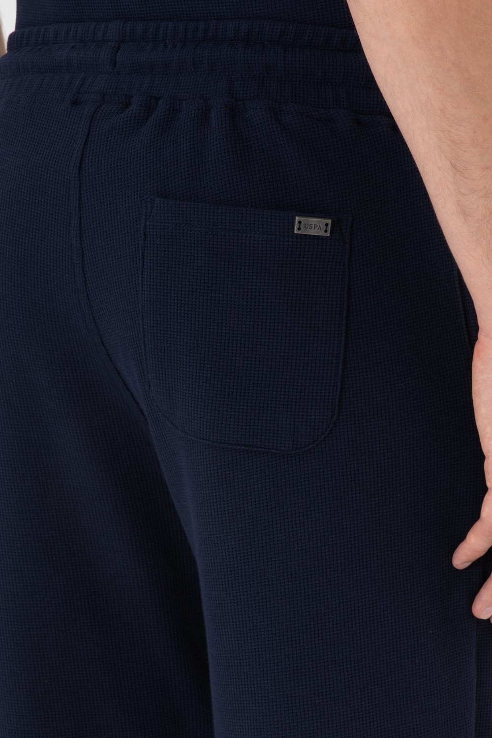 U.S. Polo Assn. Erkek Siyah Örme Şort 50306964-VR046 görsel 6