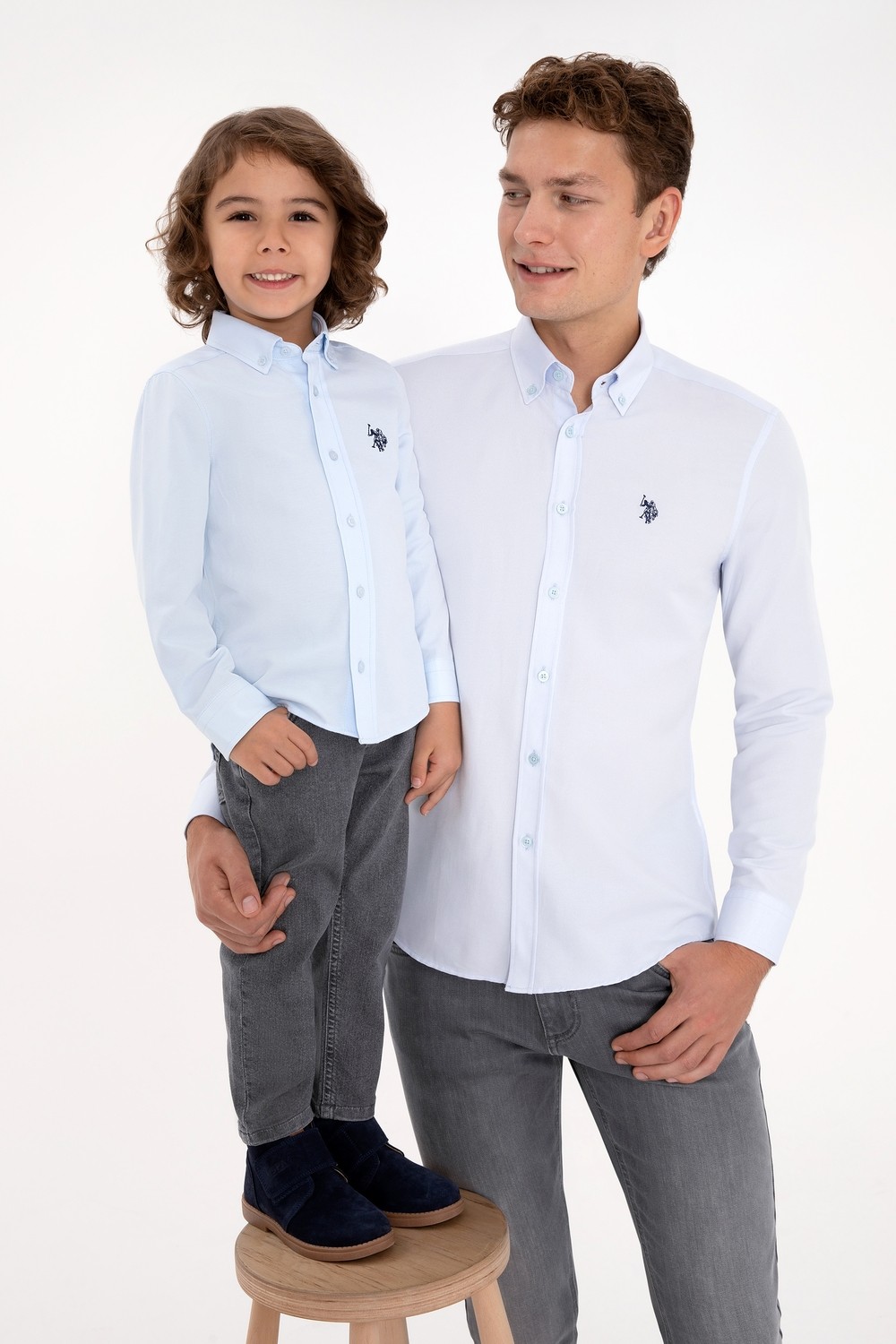 U.S. Polo Assn. Erkek Açık Mavi Uzun Kollu Basic Gömlek 50316723-VR003 görsel 3