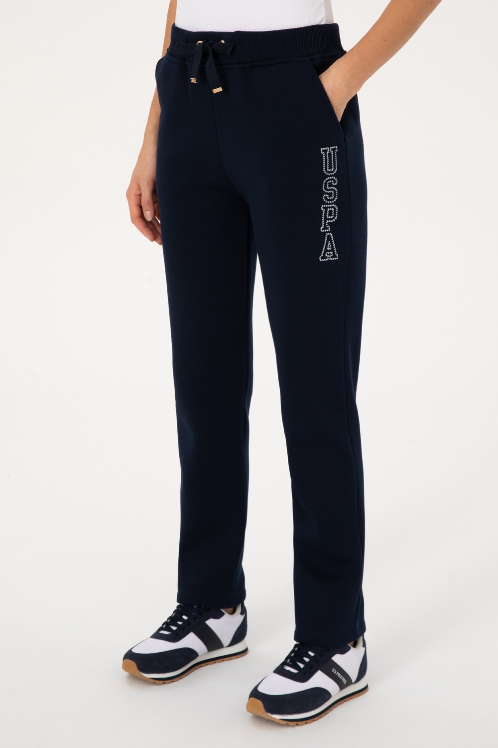 U.S. Polo Assn. Kadın Bordo Şardonlu Eşofman Altı 50313583-VR177 görsel 2