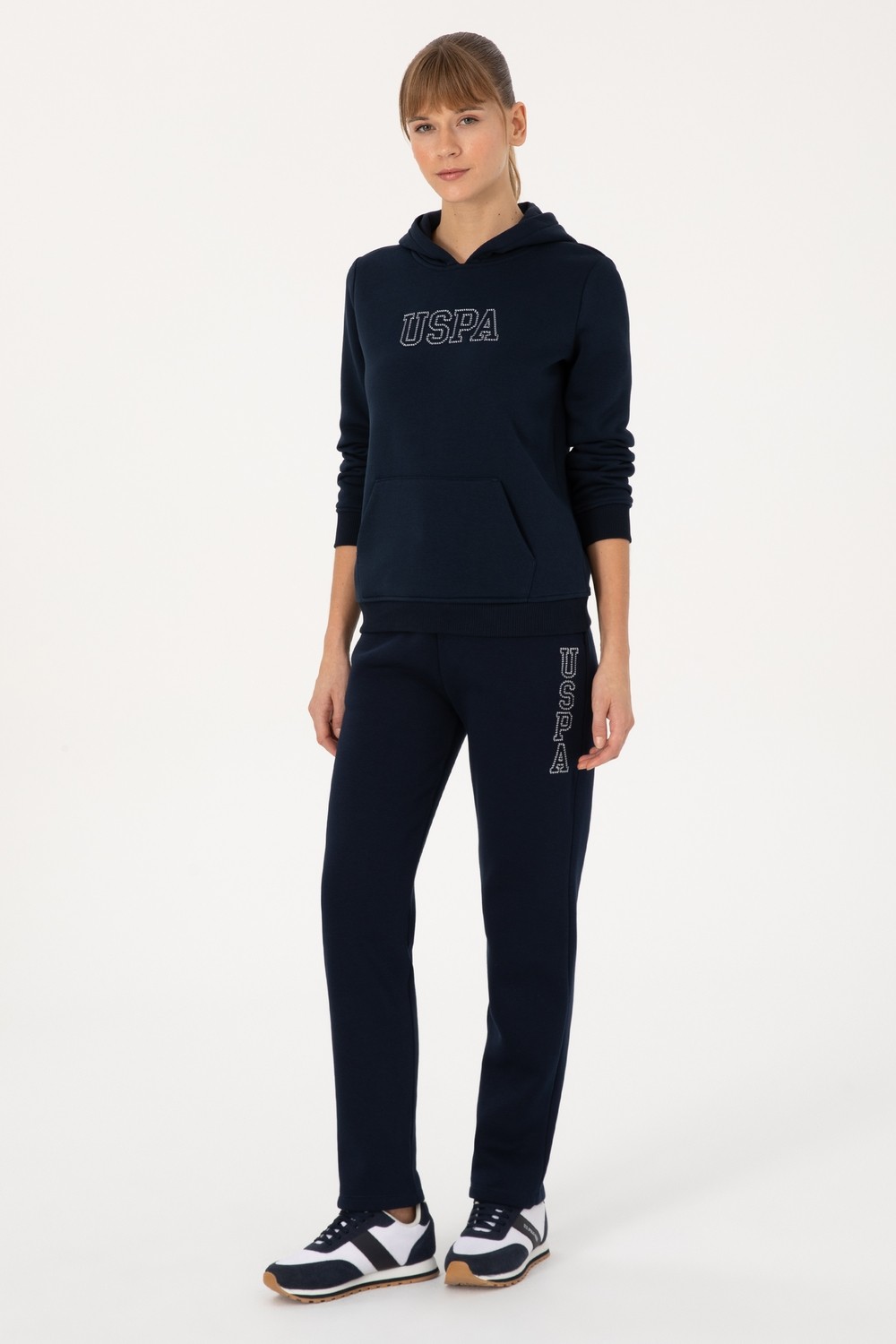 U.S. Polo Assn. Kadın Bordo Şardonlu Eşofman Altı 50313583-VR177 görsel 3