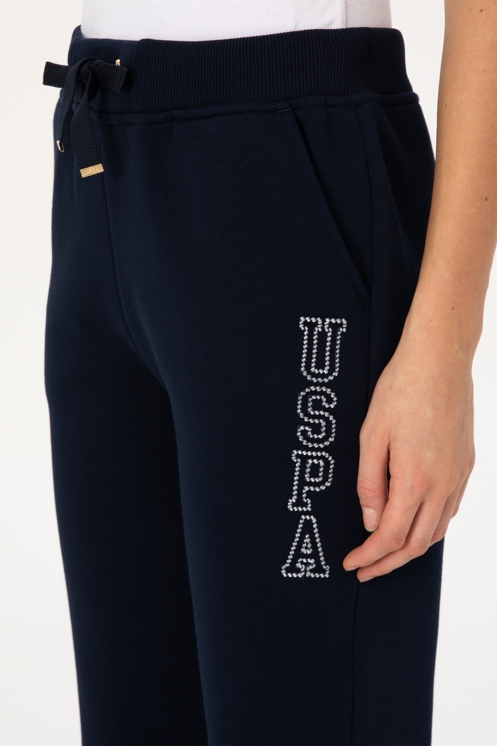 U.S. Polo Assn. Kadın Bordo Şardonlu Eşofman Altı 50313583-VR177 görsel 5
