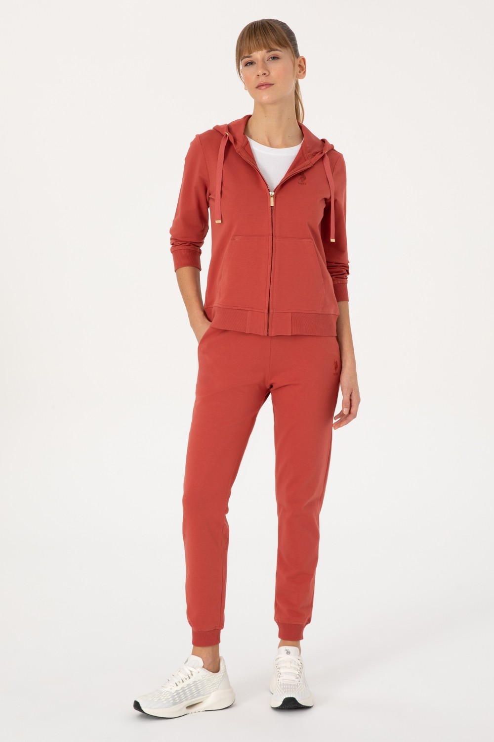 U.S. Polo Assn. Kadın Siyah Jogger Eşofman Altı 50313584-VR046 görsel 7