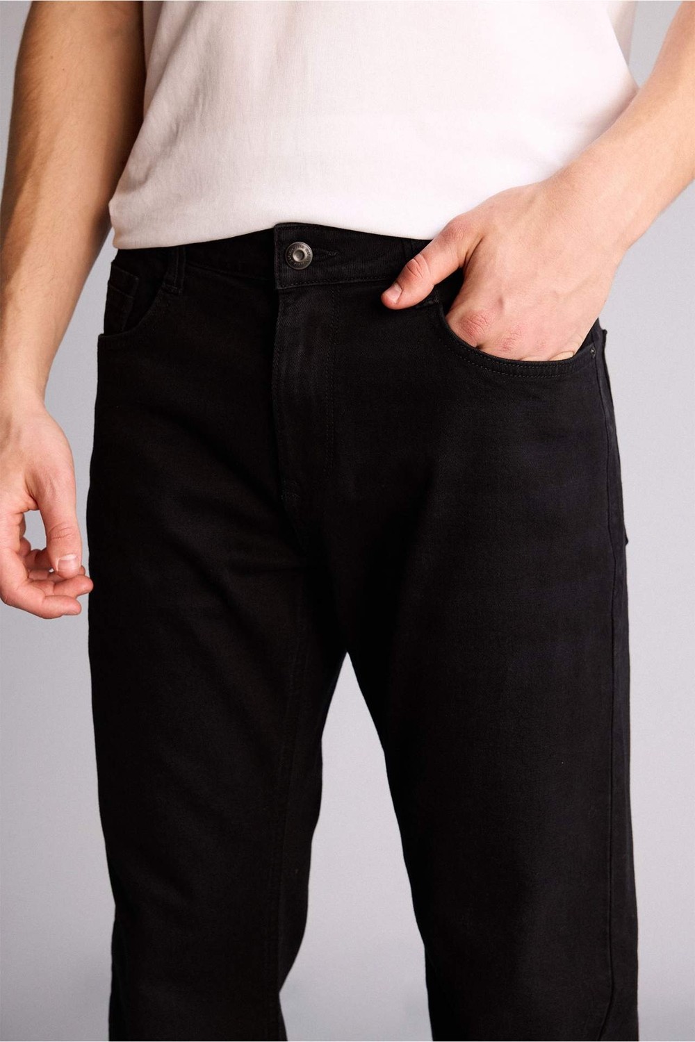 DeFacto Sergio Regular Fit Normal Bel Boru Paça Pantolon G8483AX26SM görsel 4