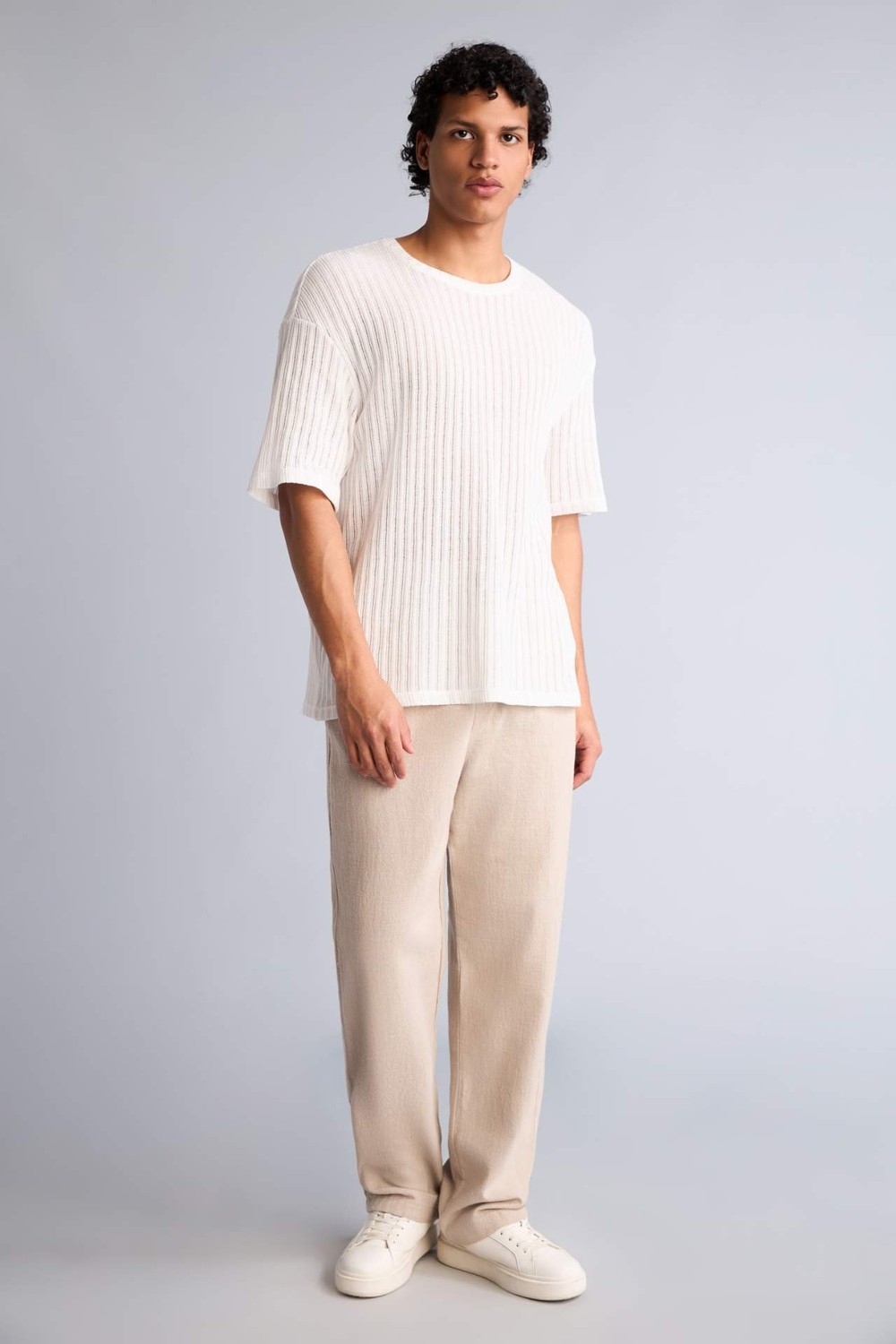 DeFacto %100 Pamuk Baggy Fit Pantolon G2592AX26SP görsel 5
