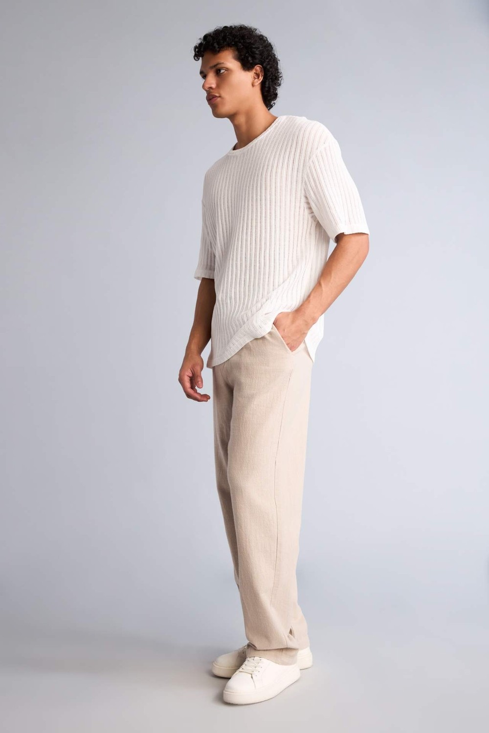 DeFacto %100 Pamuk Baggy Fit Pantolon G2592AX26SP görsel 6