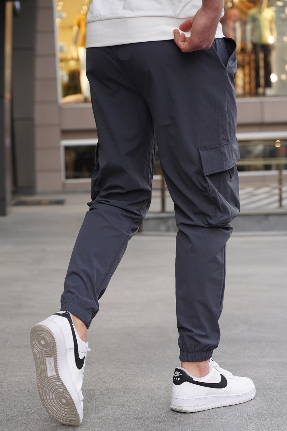 Madmext Füme Kargo Cep Erkek Jogger Pantolon 5461 görsel 2