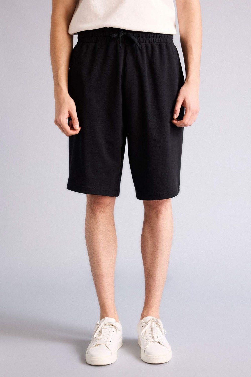 DeFacto Baggy Fit Elastik Bağlamalı Bel Uzun Şort G4183AX26SM görsel 6