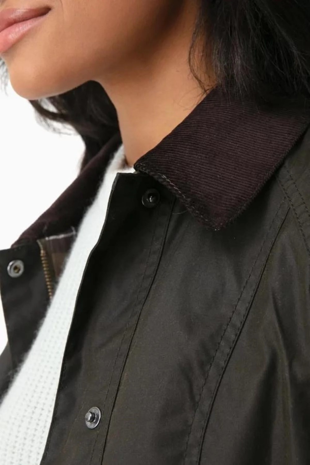 Barbour Classic Beadnell Yağlı Ceket OL71 Olive görsel 6