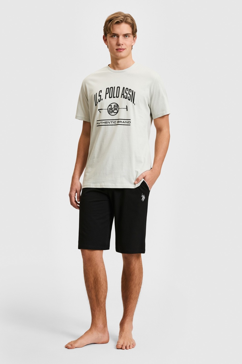 U.S. Polo Assn. Erkek Taş Pijama Takımı 50326139-VR049