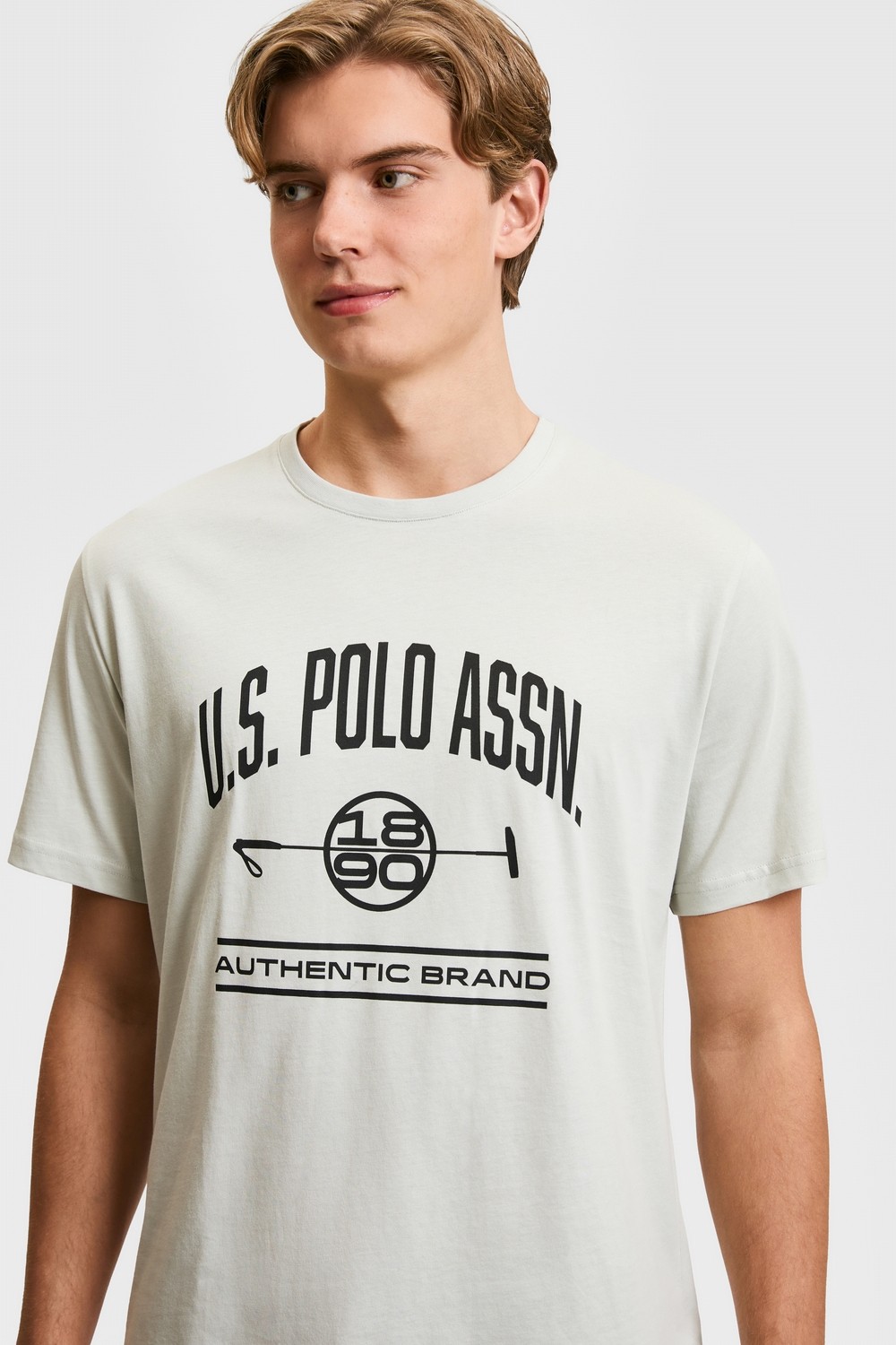 U.S. Polo Assn. Erkek Taş Pijama Takımı 50326139-VR049 görsel 2