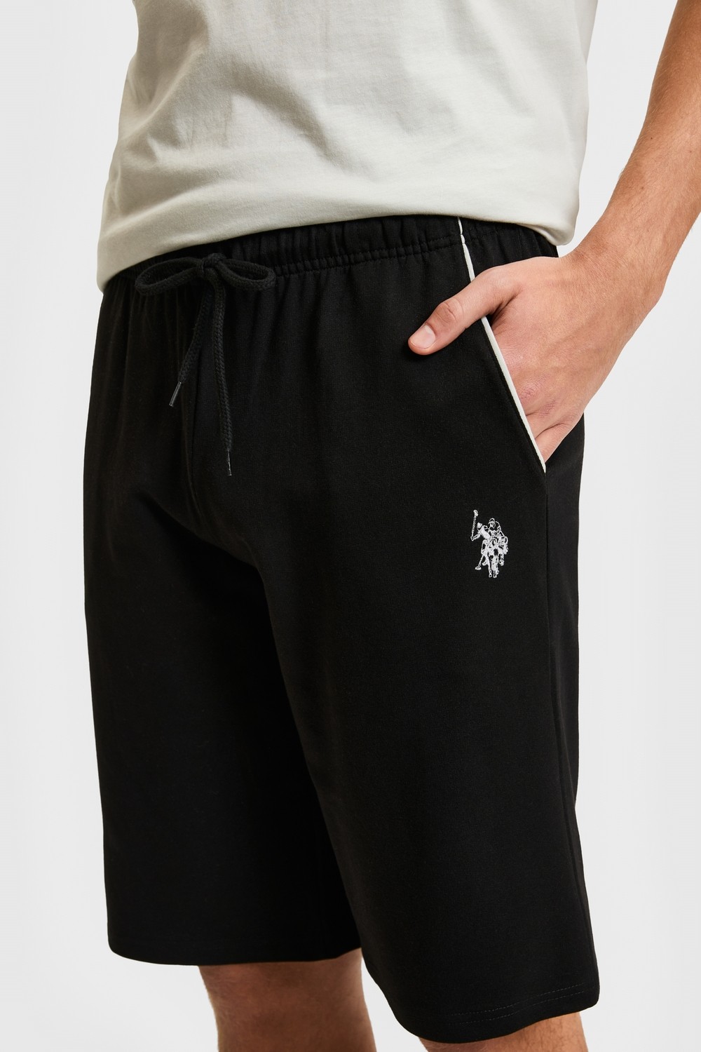 U.S. Polo Assn. Erkek Taş Pijama Takımı 50326139-VR049 görsel 6