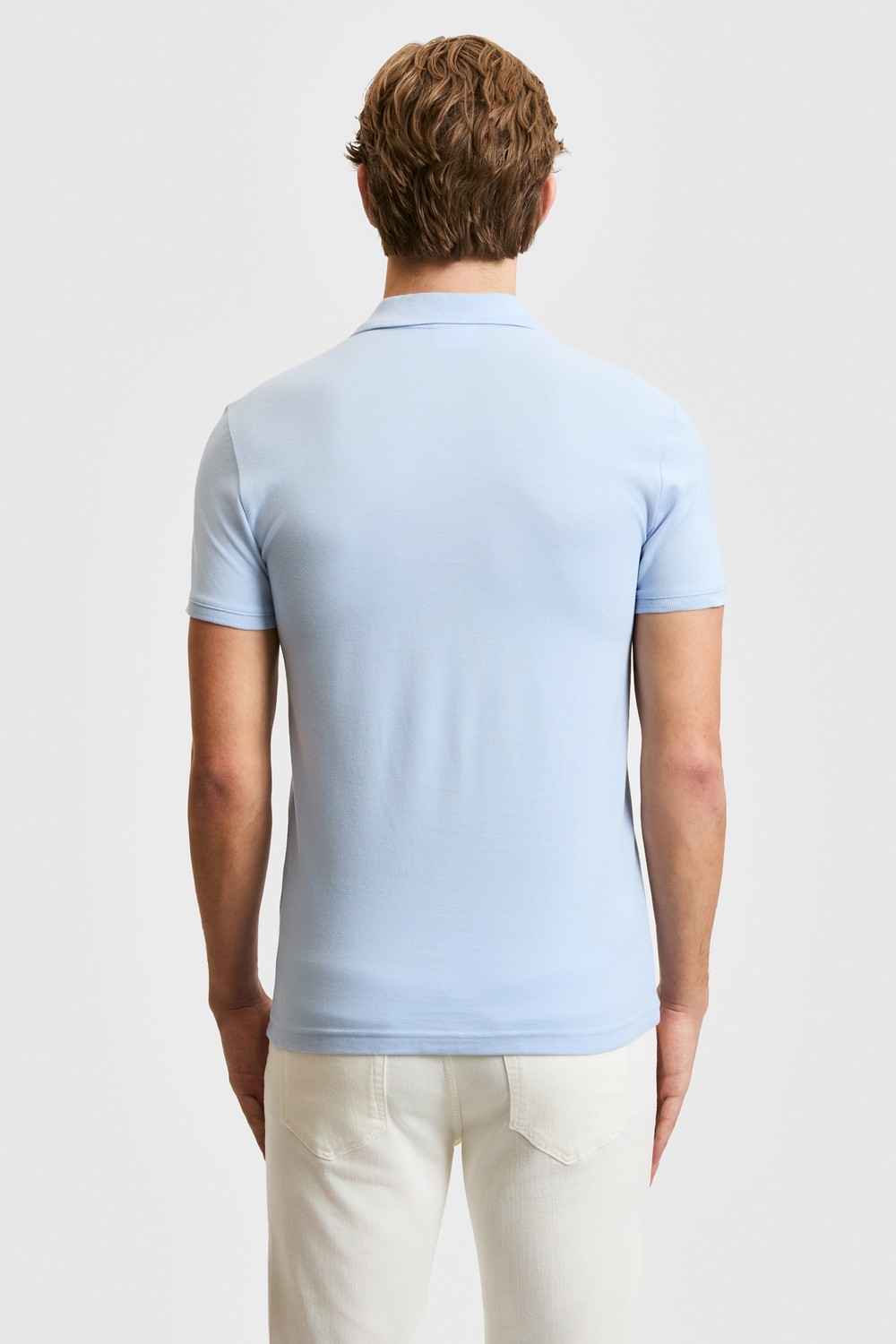 U.S. Polo Assn. Erkek Koyu Yeşil Slim Fit Polo Yaka Basic Tişört 50322347-VR079 görsel 5