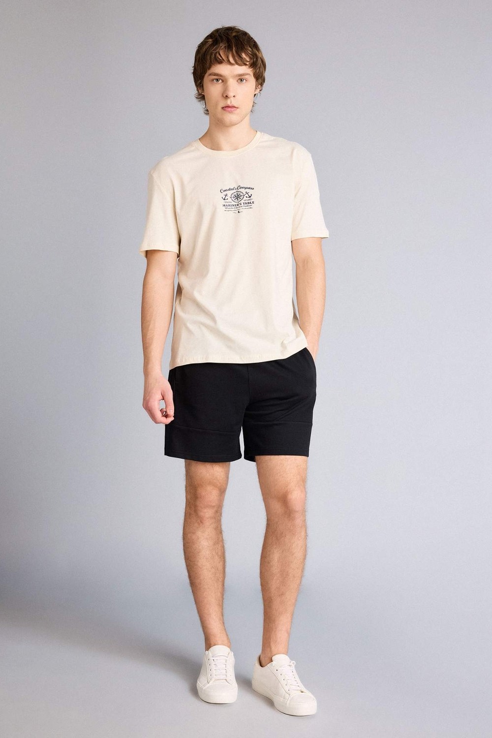 DeFacto Slim Fit Dar Paça Basic Şort B8674AX26SM görsel 6