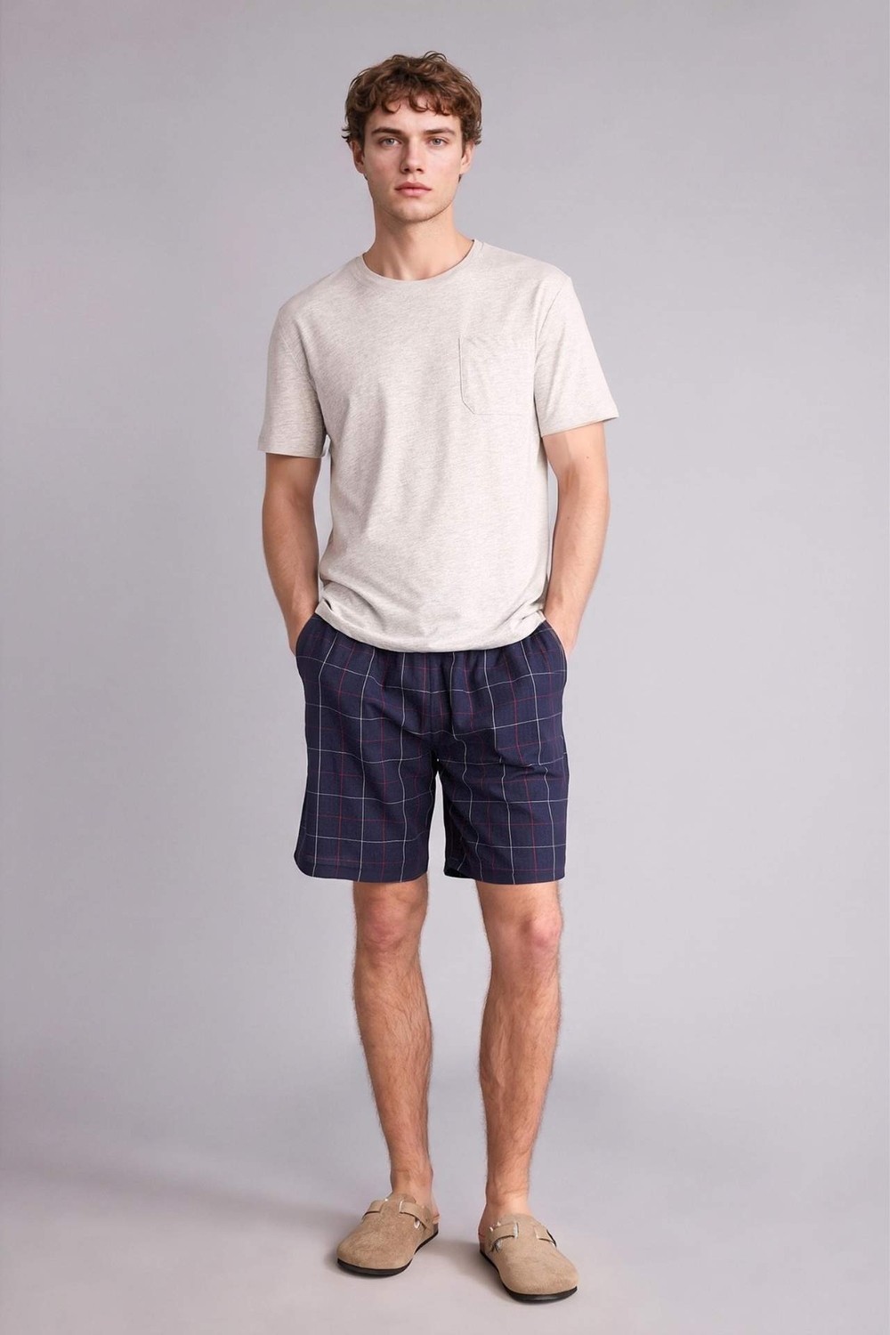 DeFacto %100 Pamuk New Regular Fit Cepli Kısa Boy Poplin Alt H4788AX26SP