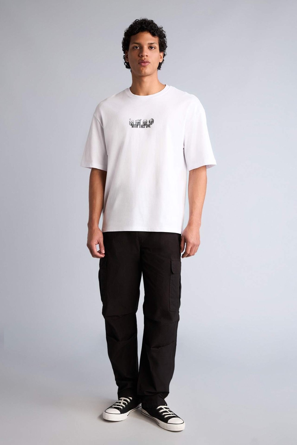 DeFacto %100 Pamuk Baggy Kargo Cepli Pantolon G8147AX26SM görsel 2
