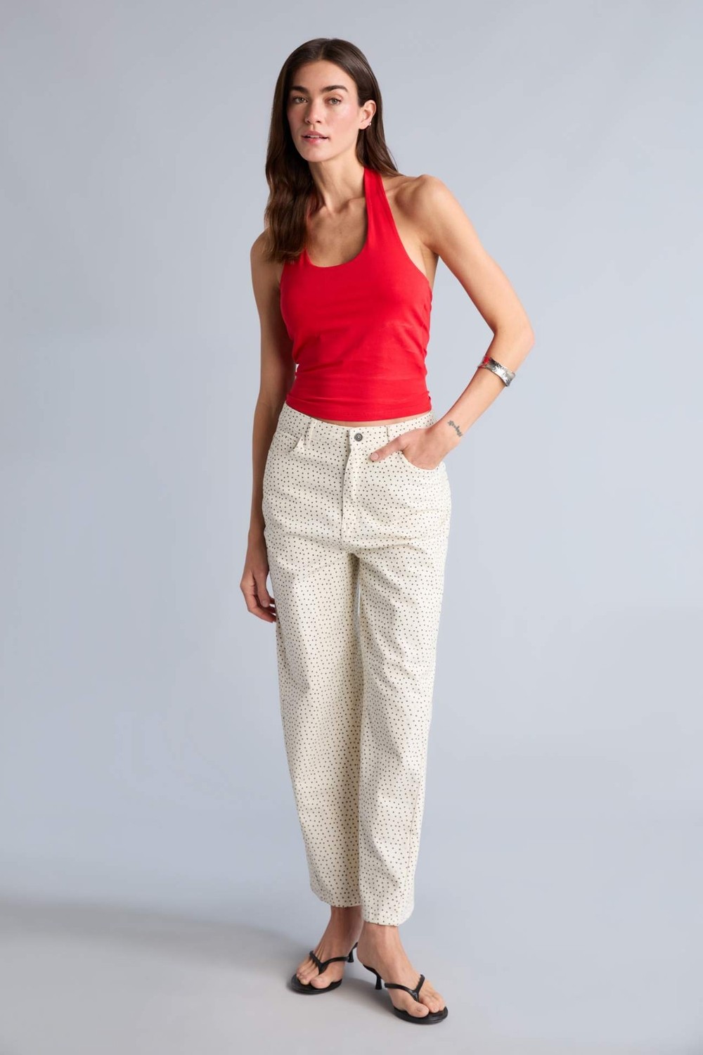 DeFacto Slim Fit Halter Yaka Atlet F6279AX26SM görsel 7