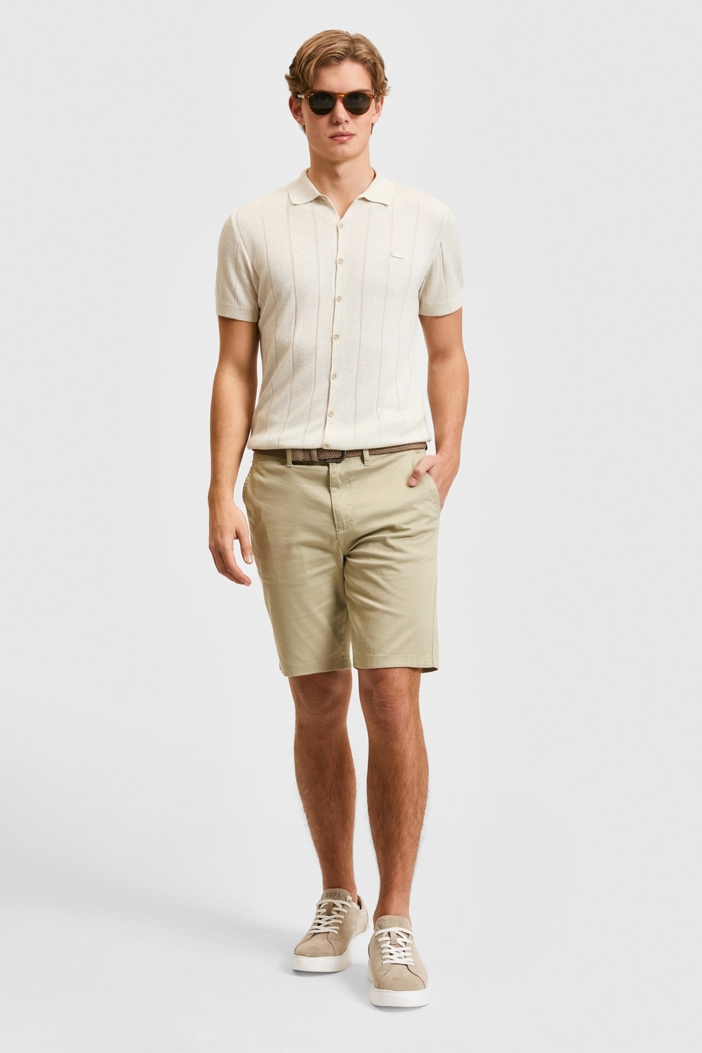 U.S. Polo Assn. Erkek Lacivert Dokuma Şort 50322320-VR033