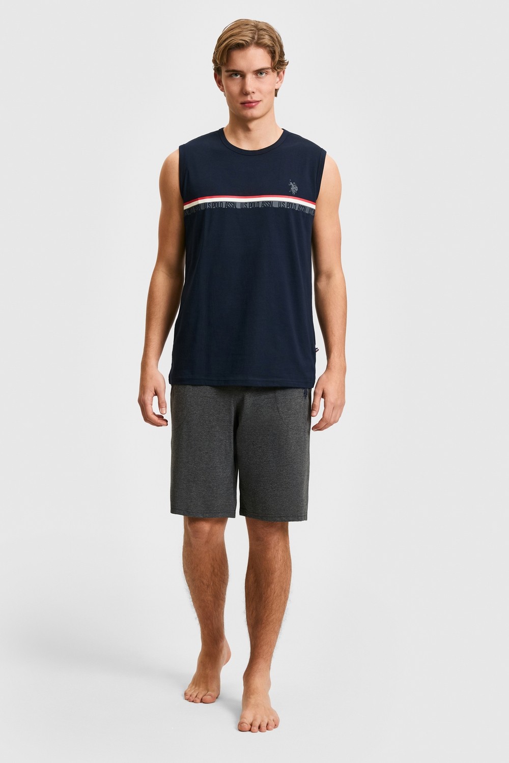 U.S. Polo Assn. Erkek Lacivert Pijama Takımı 50326140-VR033
