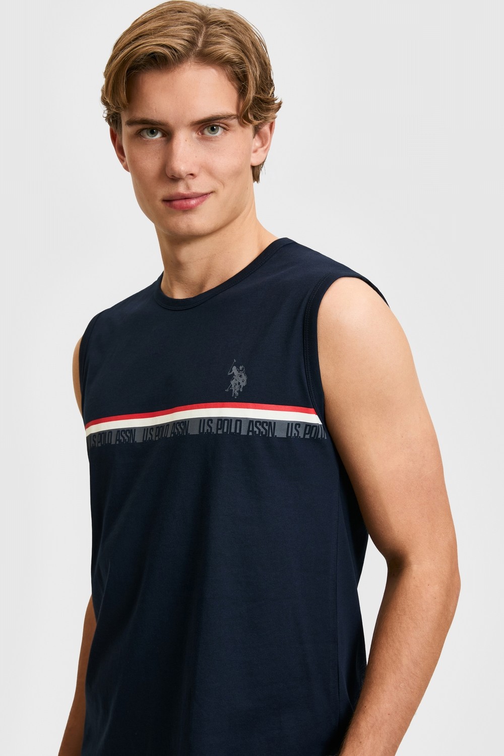 U.S. Polo Assn. Erkek Lacivert Pijama Takımı 50326140-VR033 görsel 2