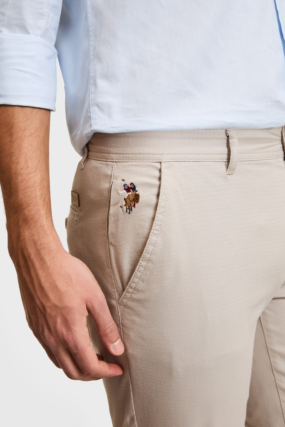 U.S. Polo Assn. Erkek Siyah Kanvas / Chino Pantolon 50322310-VR046 görsel 5