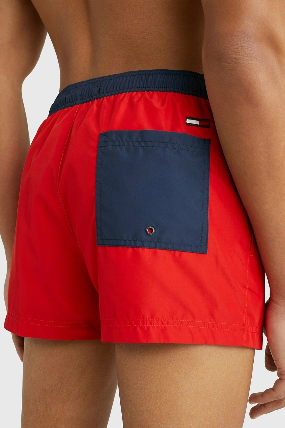 Tommy Hilfiger Classic Men's Swimming Slim Shorts Erkek Deniz Şortu Kırmızı görsel 2