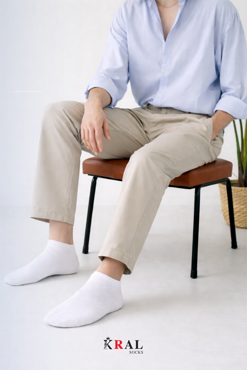Kral Socks 12 Çift Unisex Pamuklu Dikişsiz Bilek Boy Çorap görsel 5