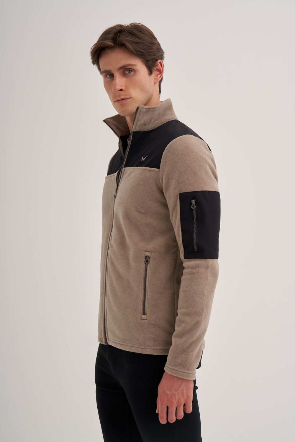 Cazador 56380 Erkek Dik Yaka Sweat Hırka görsel 2