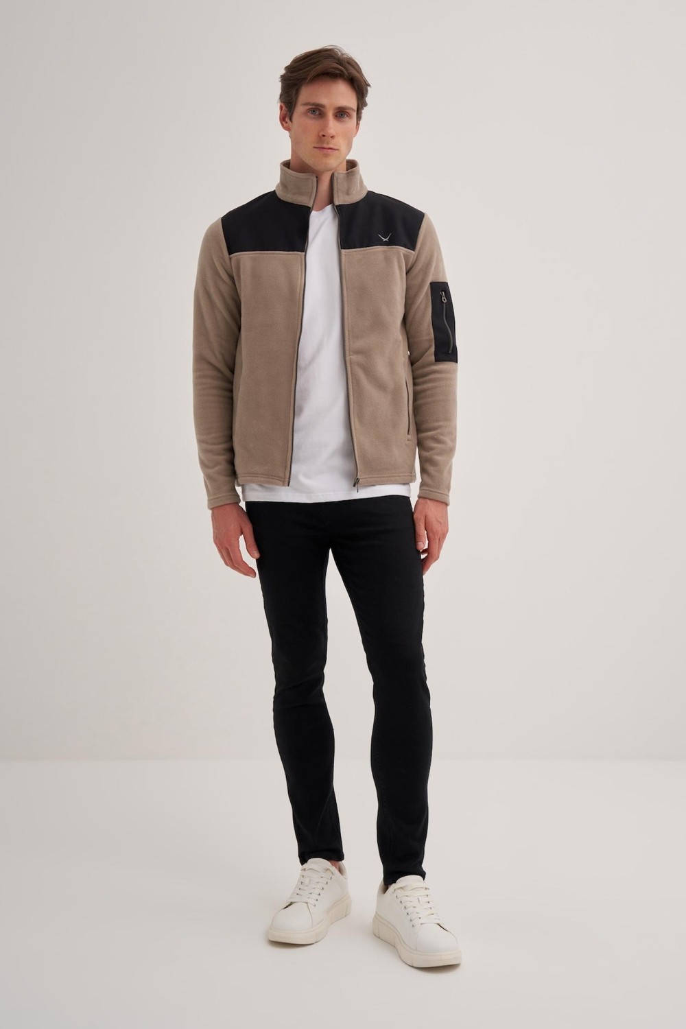 Cazador 56380 Erkek Dik Yaka Sweat Hırka görsel 4