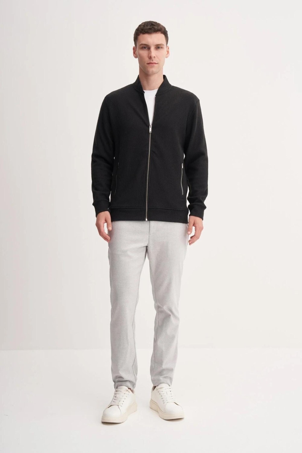 Cazador 53545 Erkek Coll Yaka Sweat Hırka görsel 2