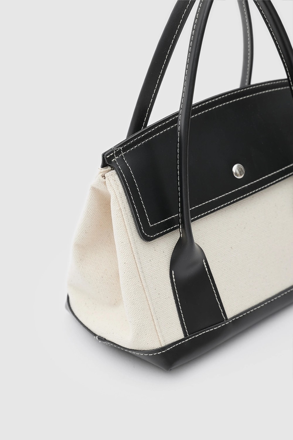 Shule Bags Suede Garnili Kanvas El ve Çapraz Kahve görsel 5